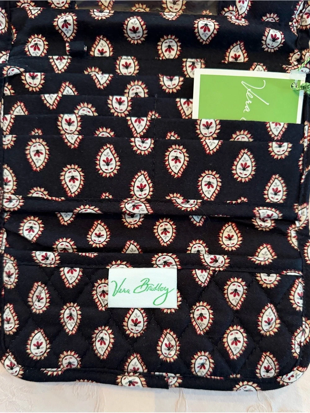 Vera Bradley Wallet with Strap Crossbody - Classic Black NWT